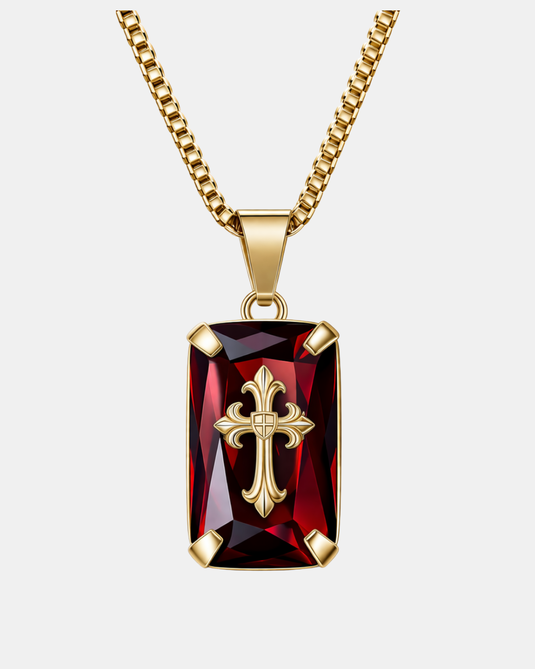 Redemption Stone Cross (Gold)