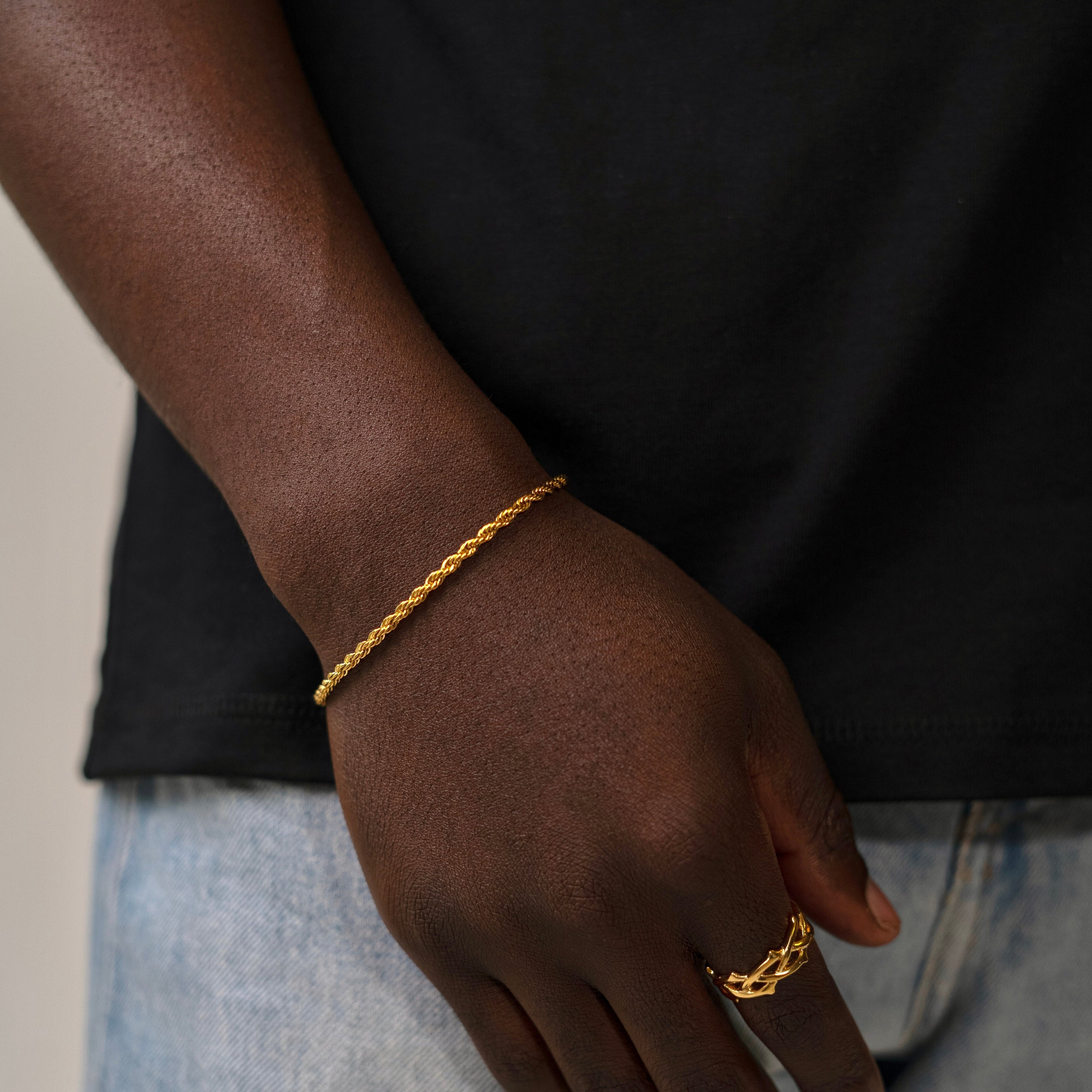 Rope Bracelet 3mm (Gold)
