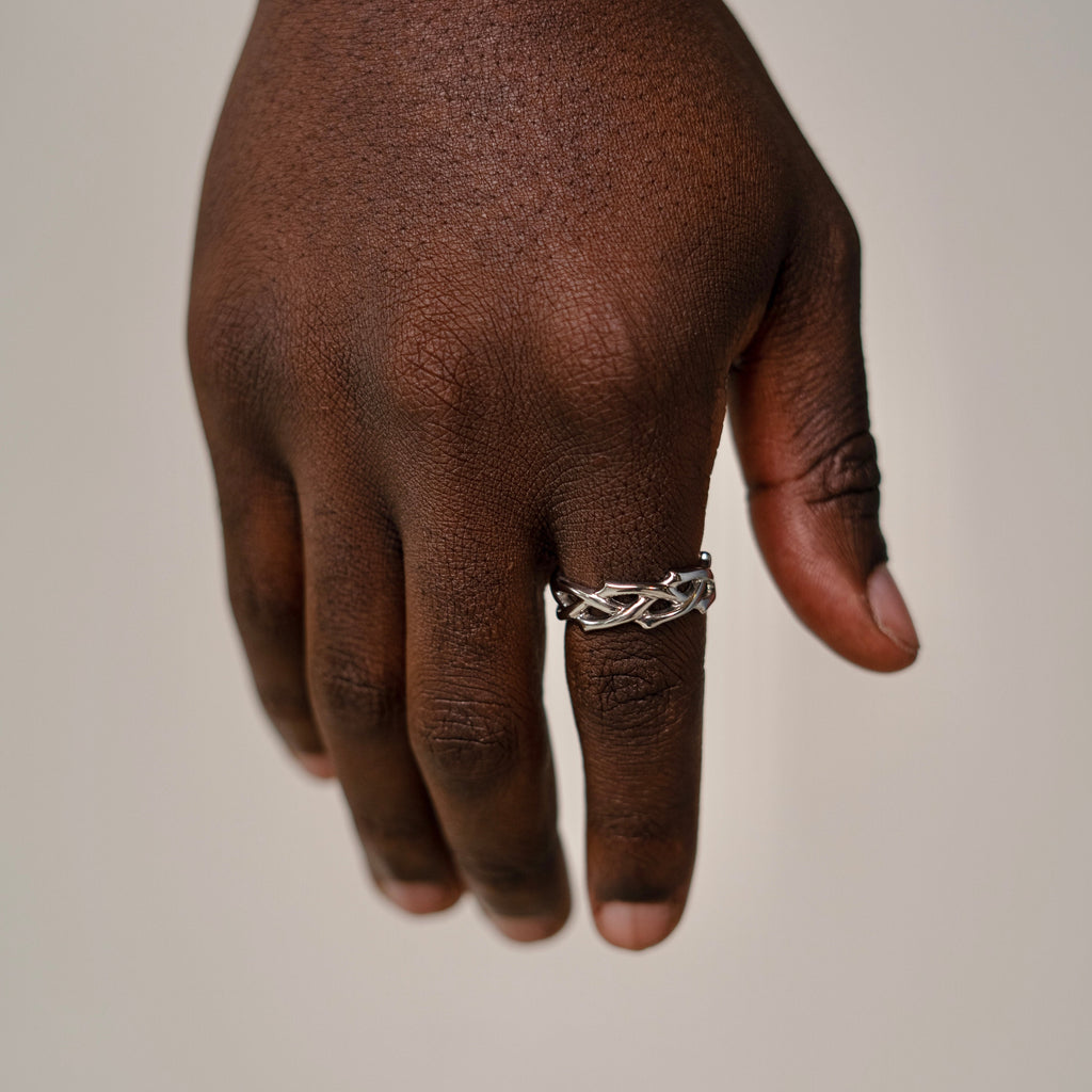 Crown of Thorns Ring (Silver)