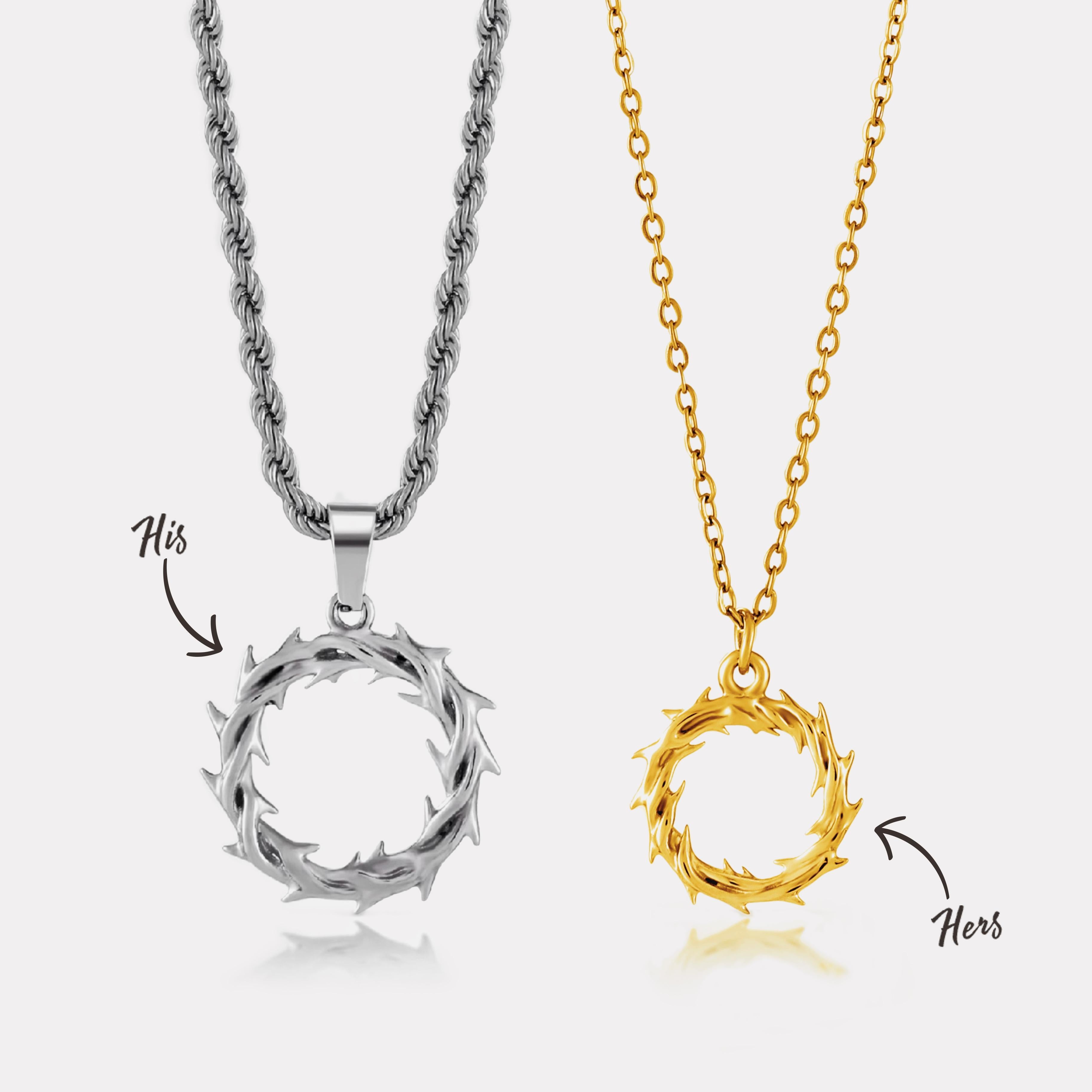 His & Hers Crown of Thorns (Silver)