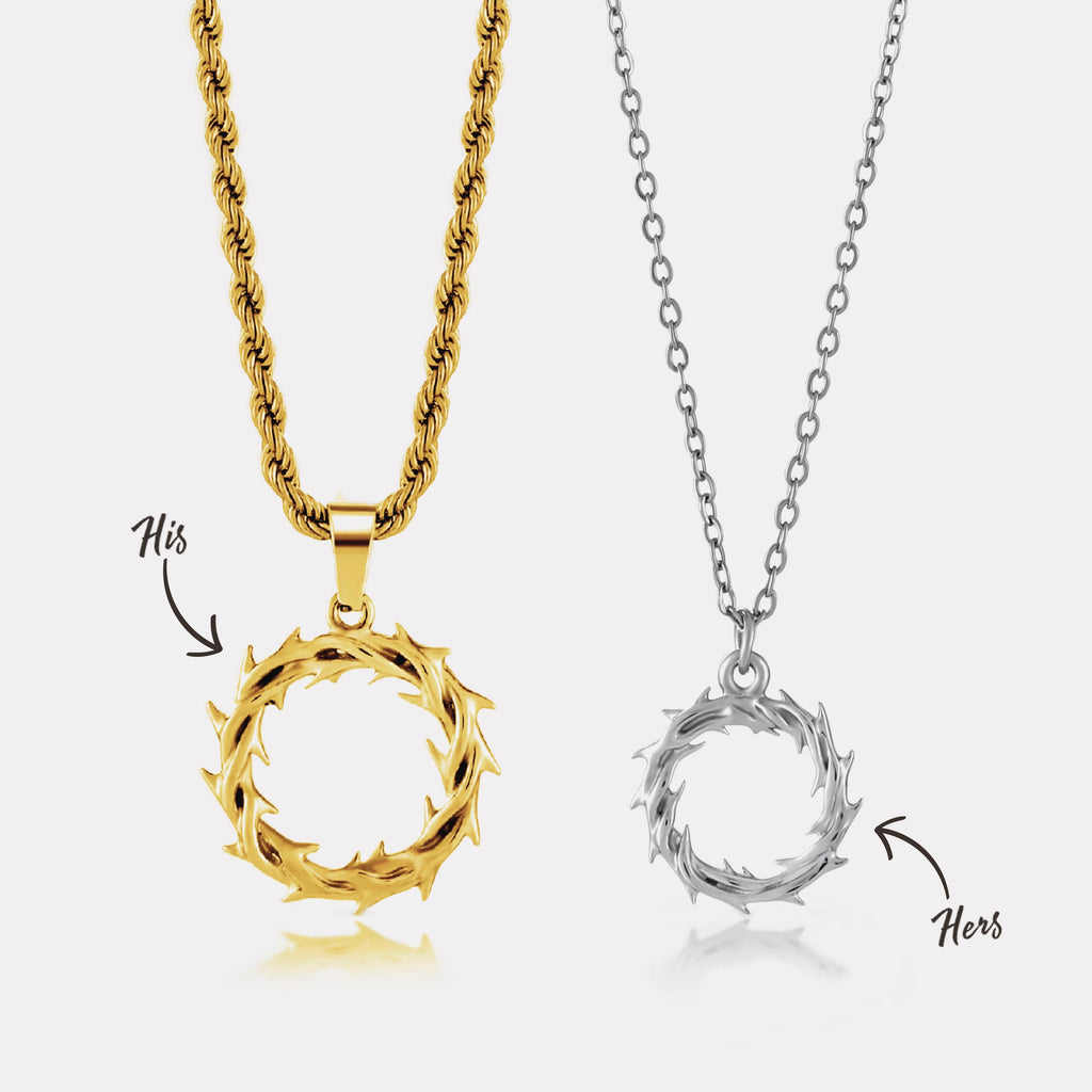 His & Hers Crown of Thorns (Gold)
