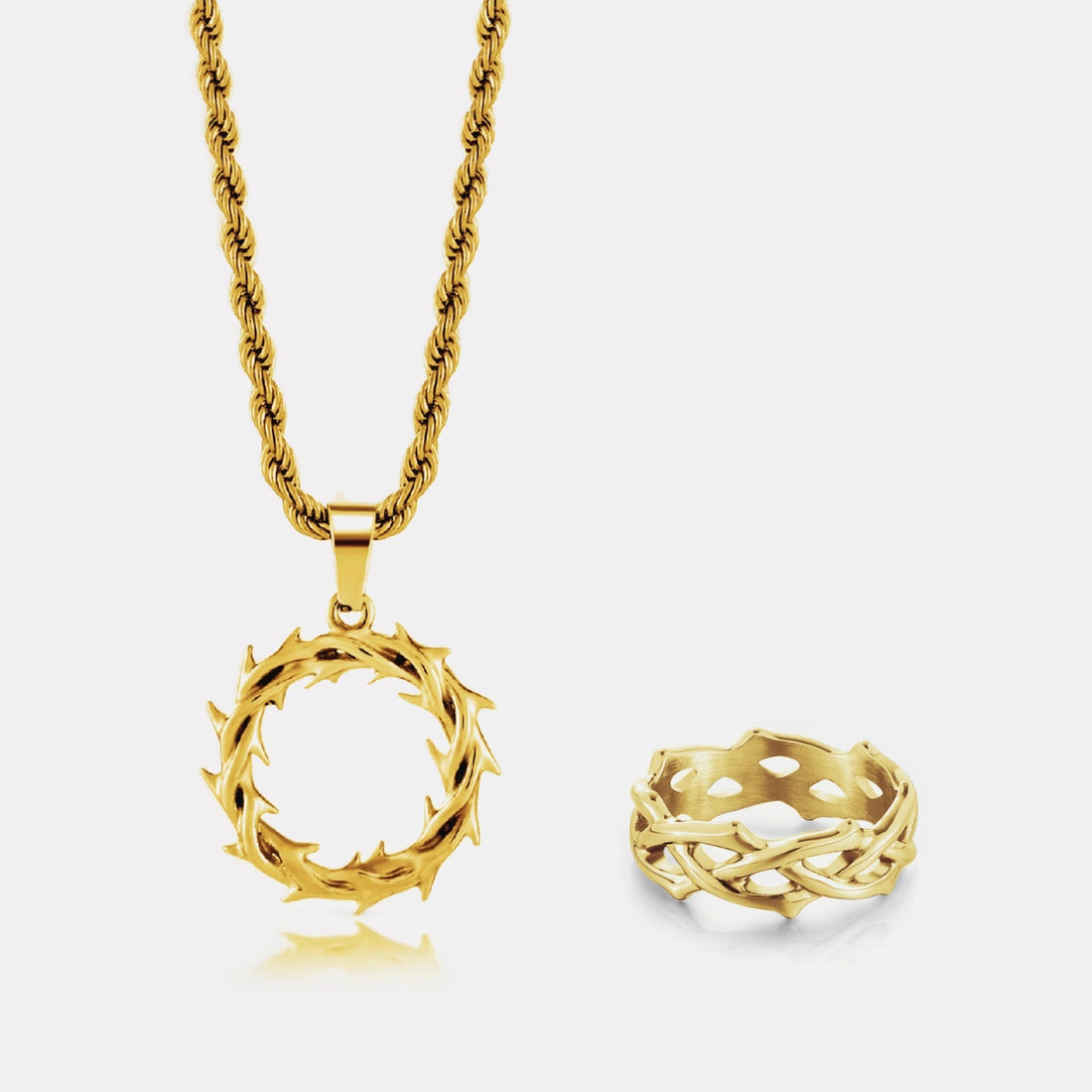 His Crown of Thorns Set (Gold)