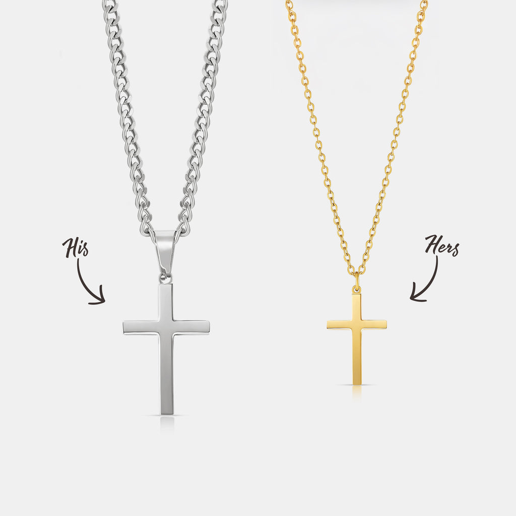 His & Hers Cross (Silver)